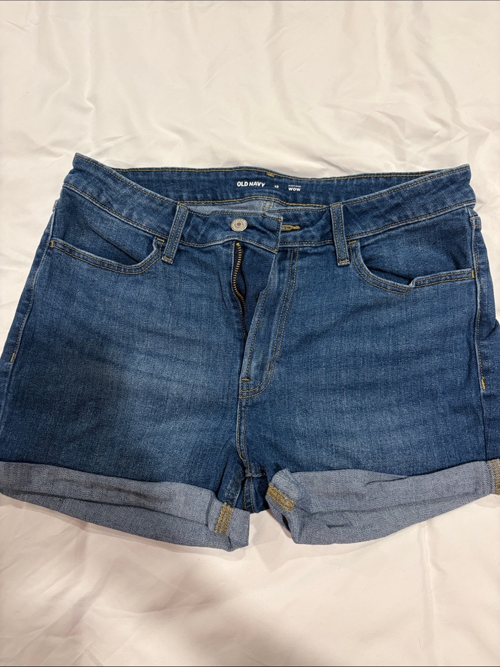 Old Navy Blue Rolled-Hem Denim Shorts